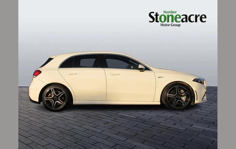 Used Mercedes A35 AMG Executive 301 HP (221 kW) 2020 White Hatchback