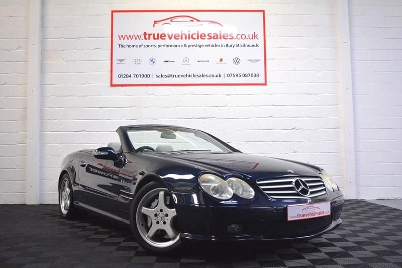 Used Mercedes SL55 AMG AMG 503 HP (369 kW) 2003 Blue Cabriolet
