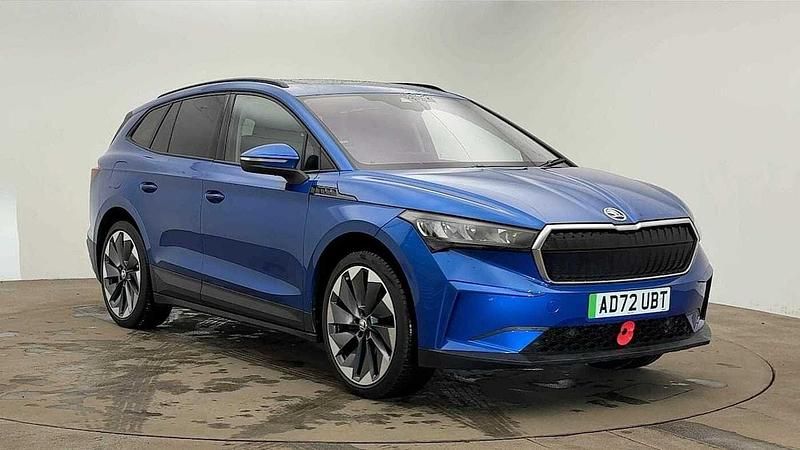 Used Skoda Enyaq iV Suite 97 kW (132 HP) 2022 Race blue metallic SUV