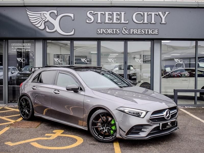 Grey Used 2022 Mercedes A35 AMG Premium Plus Hatchback | £27,740 (Good price) - Image 1/4