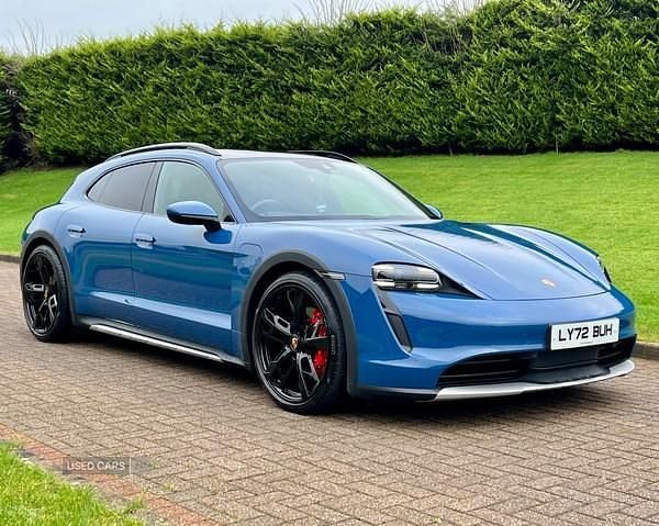 Blue Used 2022 Porsche Taycan Cross Turismo Sedan | £58,950 (Fair price) - Image 1/4