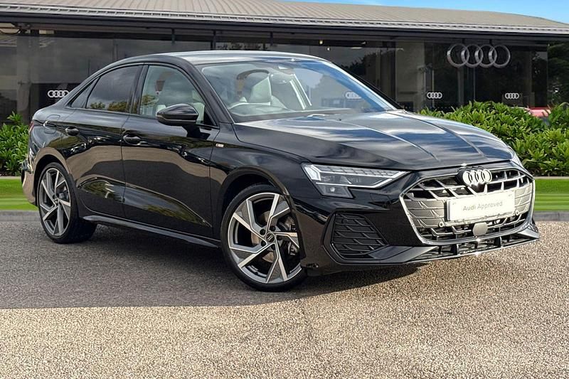Black Used 2025 Audi A3 Black Edition Sedan | £30,590 (Expensive) - Image 1/4
