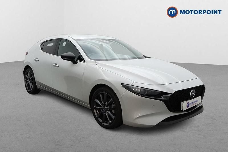 White Used 2025 Mazda 3 Exclusive-Line Hatchback | £18,899 - Image 1/4