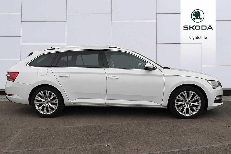 Used Skoda Superb SE L 110 HP (80 kW) 2023 Moon white metallic Estate