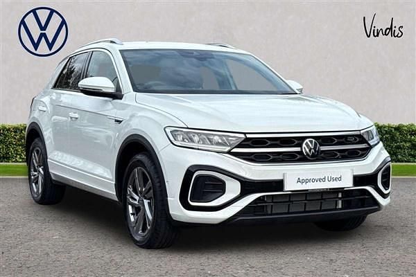 White Used 2025 VW T-Roc R-line SUV | £28,529 (Expensive) - Image 1/2