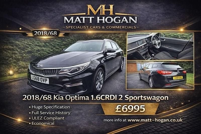 Used Kia Optima 134 HP (98 kW) 2018 Black Estate