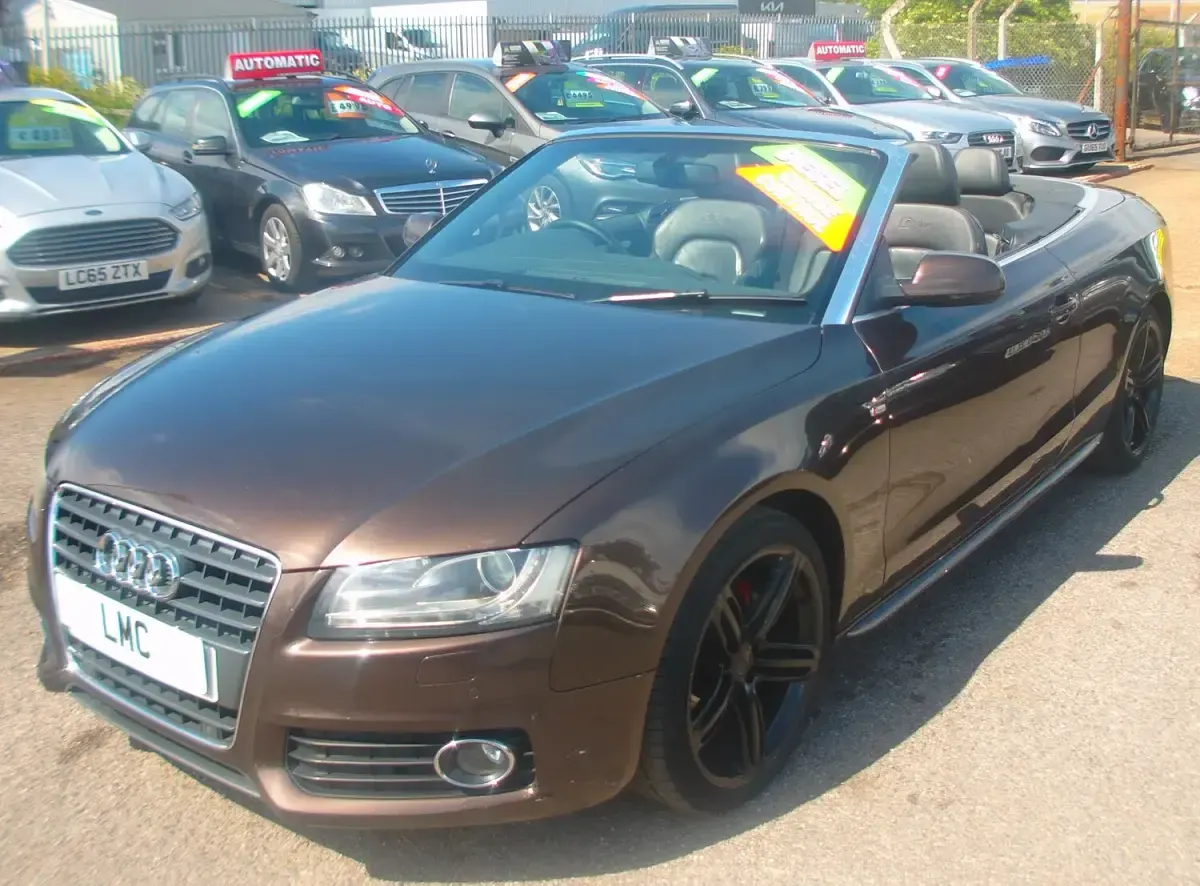 Used Audi A5 Cabriolet S-Line 2011 Brown Cabriolet