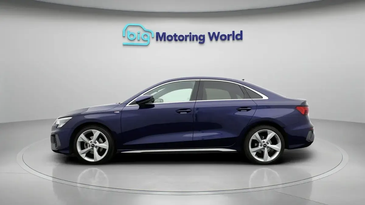 Used Audi A3 S-Line 110 HP (80 kW) 2023 Blue Sedan
