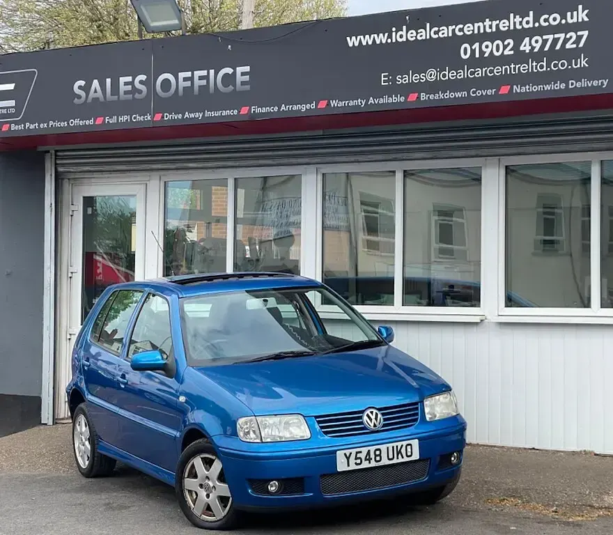 Used VW Polo SE 75 HP (55 kW) 2001 Blue Hatchback