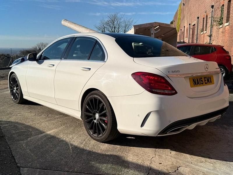 Used Mercedes C300 AMG Line Premium Plus 2015 White Sedan