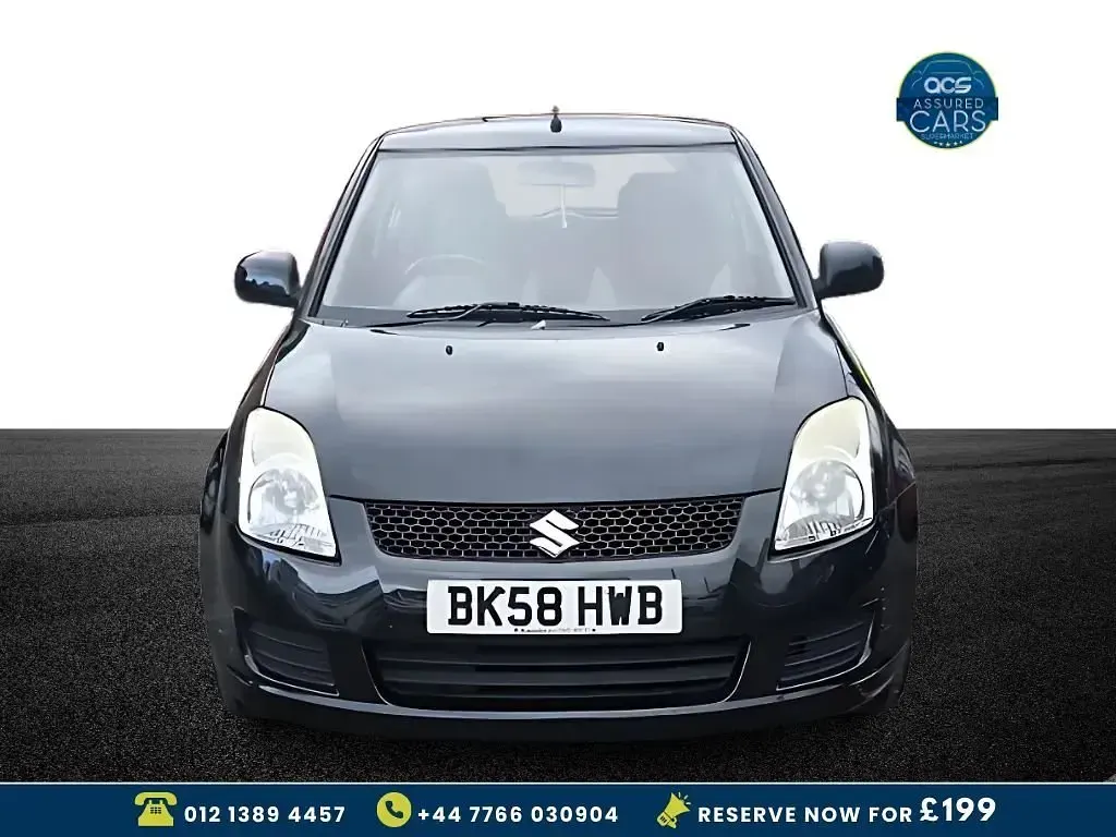 Used Suzuki Swift GL 91 HP (66 kW) 2008 Black Hatchback