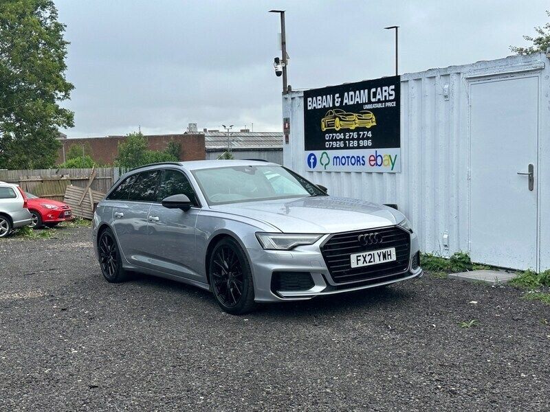 Silver Used 2021 Audi A6 Black Edition Estate | £17,490 - Image 1/4