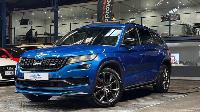 Used Skoda Kodiaq vRS 239 HP (175 kW) 2019 Blue SUV