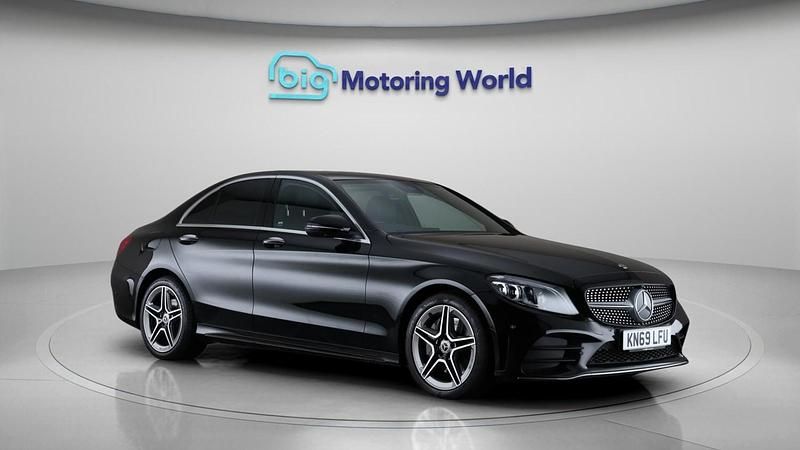Black Used 2020 Mercedes C300 AMG line Sedan | £20,900 (Fair price) - Image 1/4
