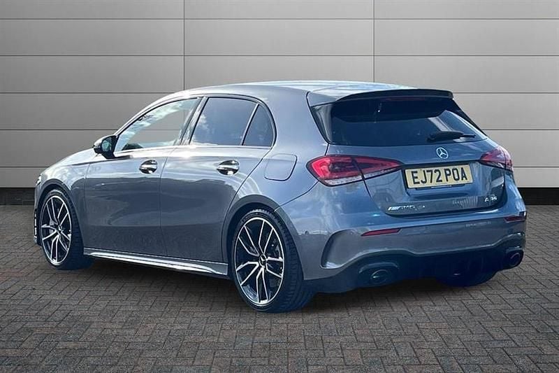 Used Mercedes A35 AMG Premium 306 HP (225 kW) 2022 Iridium silver Hatchback