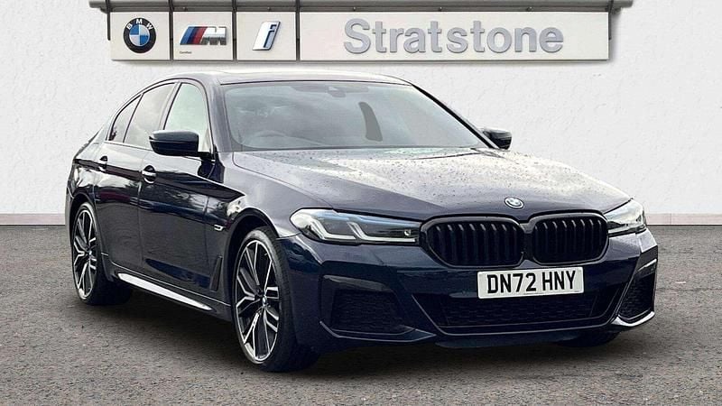 Blue Used 2022 BMW 545e M Sport | £34,899 (A bit pricey) - Image 1/3