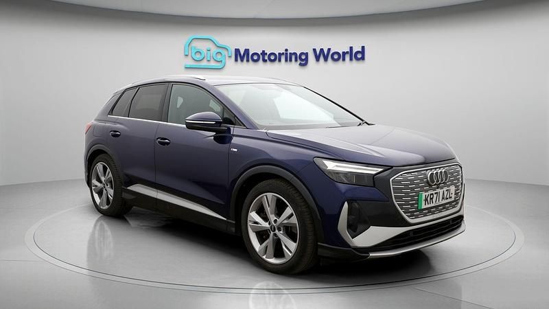Used Audi Q4 e-tron S-Line 150 kW (204 HP) 2021 Blue SUV