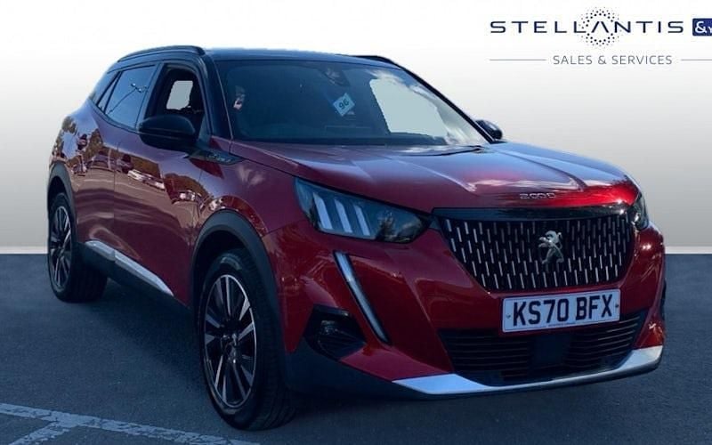 Red Used 2020 Peugeot 2008 GT-line SUV | £13,839 (Fair price) - Image 1/4