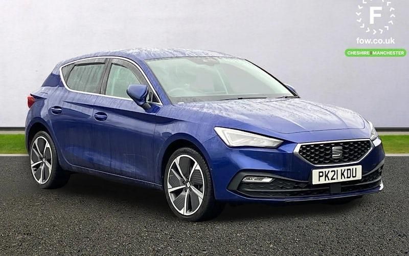 Used Seat Leon XCELLENCE Lux 204 HP (150 kW) 2021 Blue Hatchback