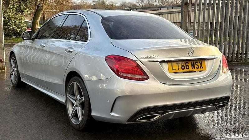 Used Mercedes C220 AMG line 2016 Silver Sedan