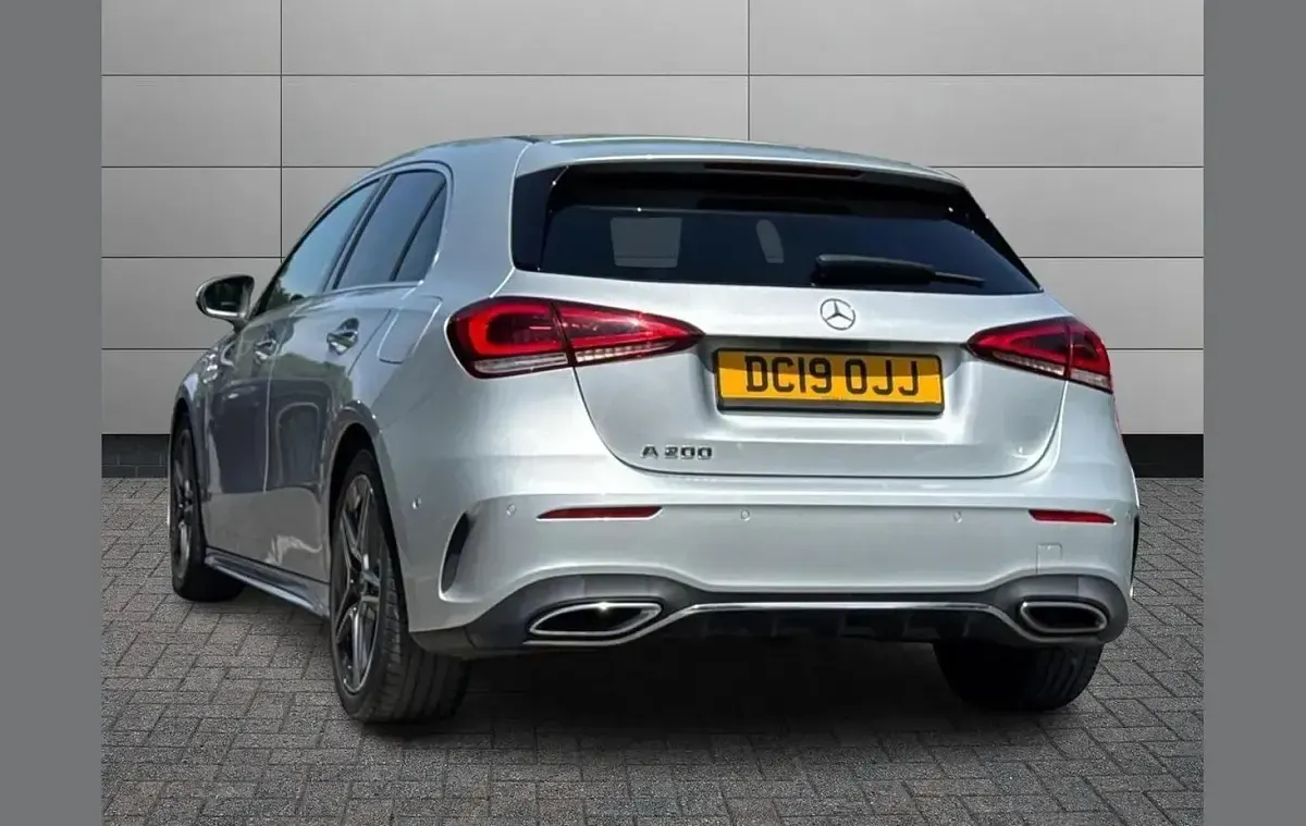 Used Mercedes A200 AMG line 161 HP (118 kW) 2019 Silver Hatchback