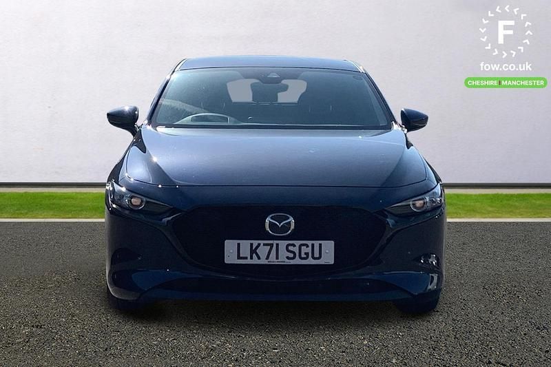 Begagnad Mazda 3 162 HK (119 kW) 2021 Blå Halvkombi