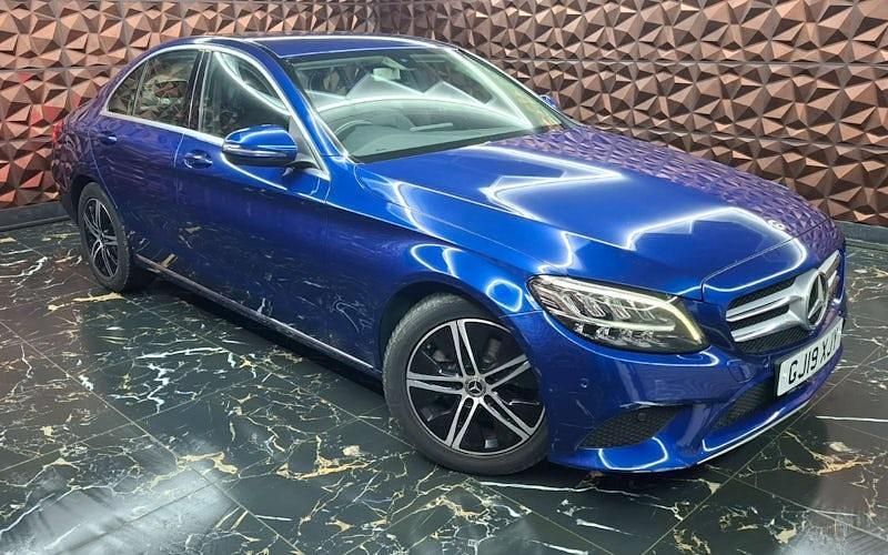Used Mercedes C200 184 HP (135 kW) 2019 Blue Sedan