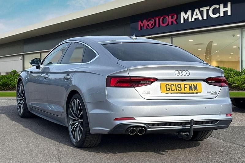 Used Audi A5 Sportback S-Line 190 HP (139 kW) 2019 Silver Hatchback