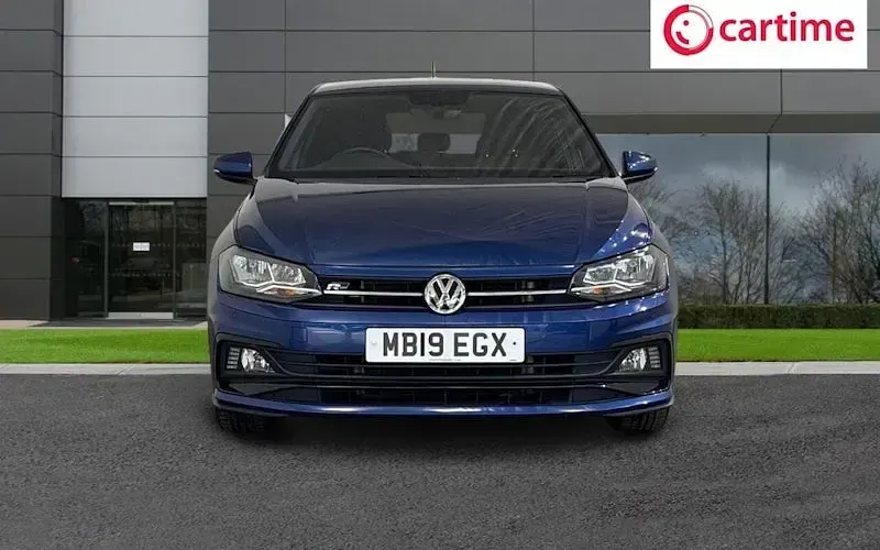 Used VW Polo R-line 116 HP (85 kW) 2019 Blue Hatchback