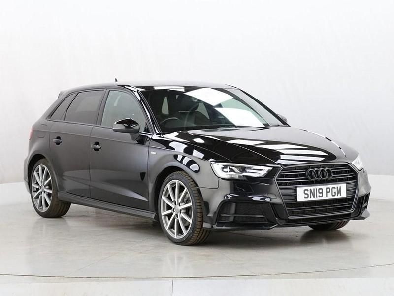Used Audi A3 Sportback Black Edition 150 HP (110 kW) 2019 Black Hatchback