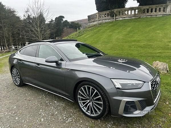 Grey Used 2021 Audi A5 S-Line Hatchback | £24,995 (Fair price) - Image 1/4