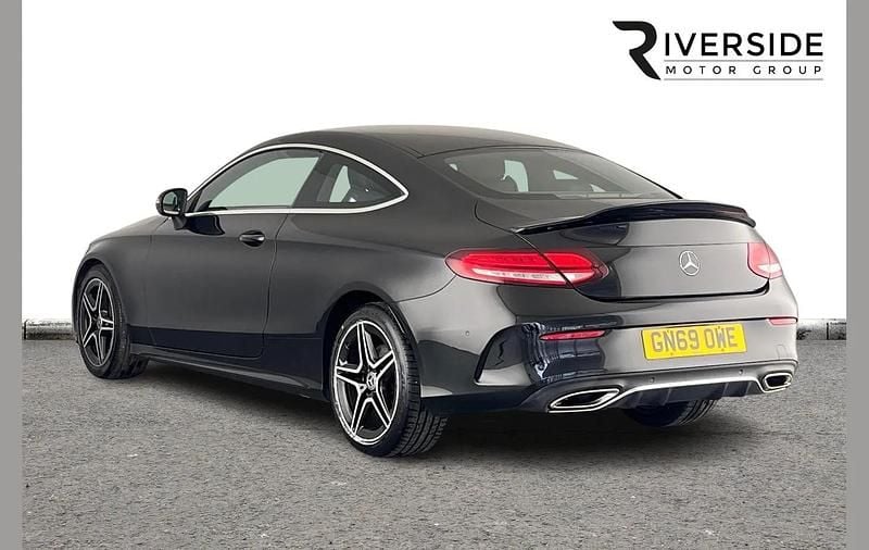 Used Mercedes C300 AMG line 258 HP (189 kW) 2019 Black Coupe