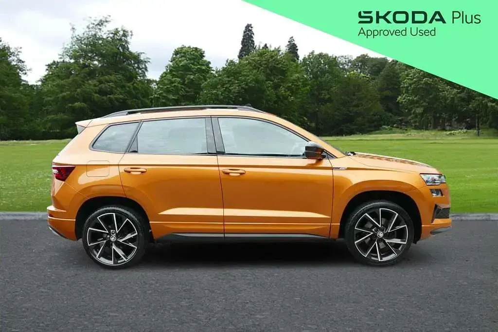 Used Skoda Karoq SportLine 147 HP (108 kW) 2023 Orange SUV