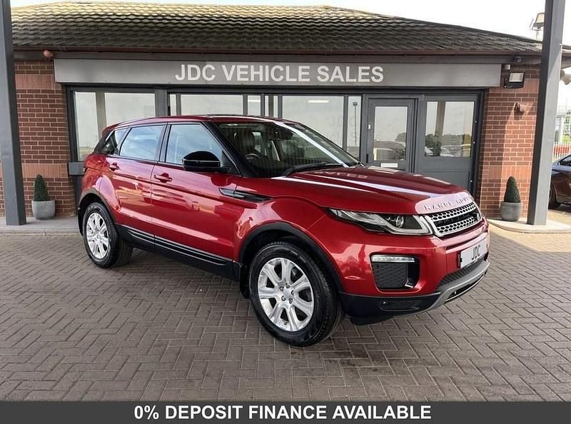 Red Used 2017 Land Rover Range Rover evoque SE Estate | £13,290 (Good price) - Image 1/4