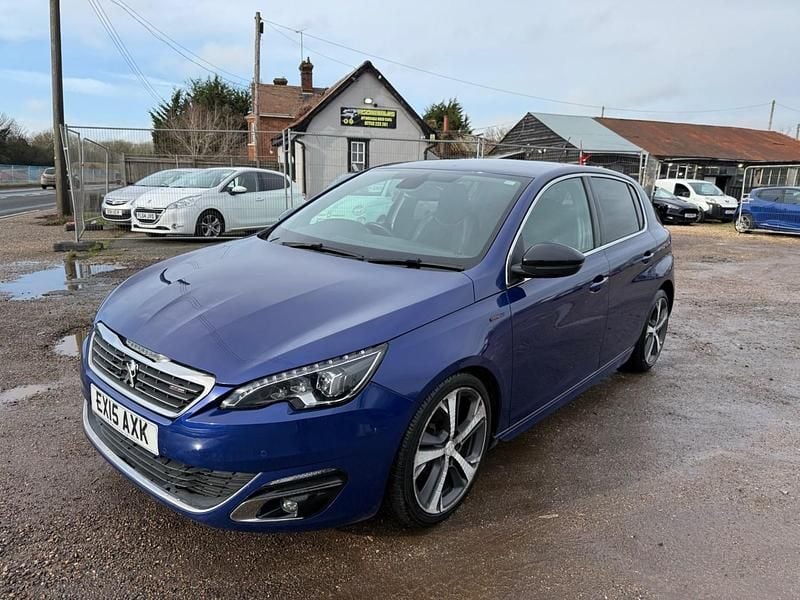 Used Peugeot 308 GT-line 115 HP (84 kW) 2015 Blue Hatchback