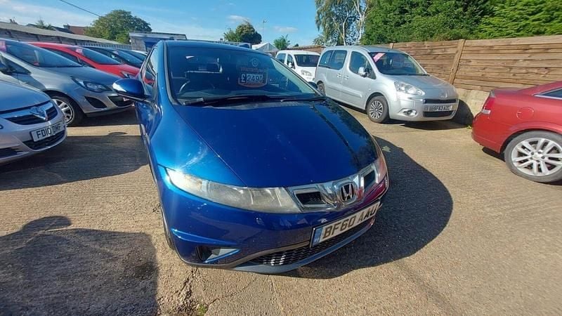 Blue Used 2010 Honda Civic SE Hatchback | £2,490 (Fair price) - Image 1/4