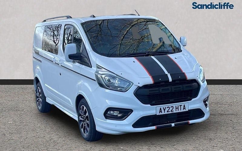 Used Ford Transit Custom Sport 185 HP (136 kW) 2021 Frozen white Van