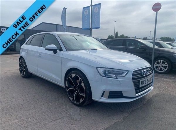 White Used 2018 Audi A3 Sportback Sport Hatchback | £10,790 (Fair price) - Image 1/1