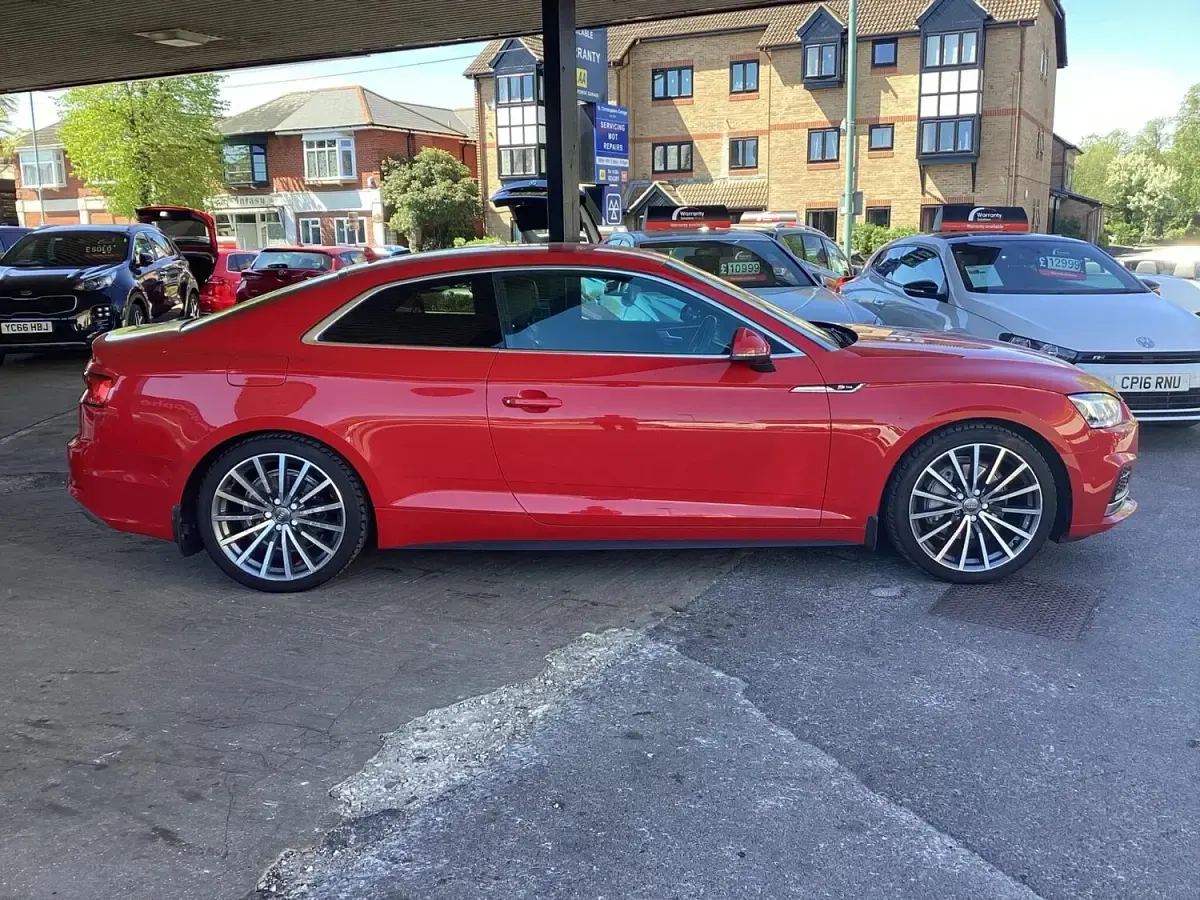Used Audi A5 S-Line 190 HP (139 kW) 2017 Red Coupe