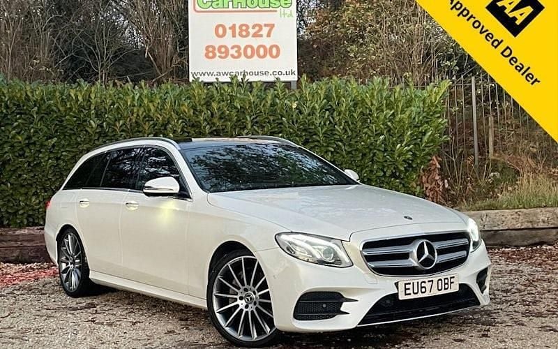 Used Mercedes E350 AMG line 258 HP (189 kW) 2017 White Estate