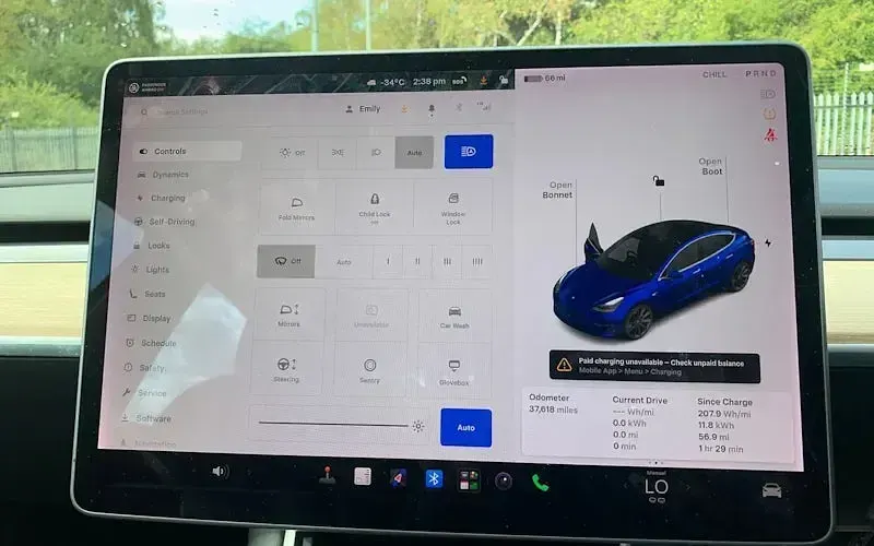 Used Tesla Model 3 Performance 334 kW (455 HP) 2020 Blue Sedan