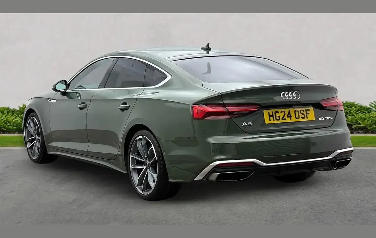 Used Audi A5 S-Line 200 HP (147 kW) 2024 Green Hatchback