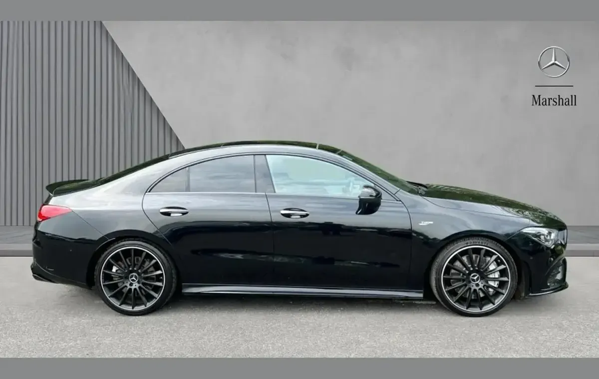 Used Mercedes CLA35 AMG Premium Plus 306 HP (225 kW) 2021 Black Coupe