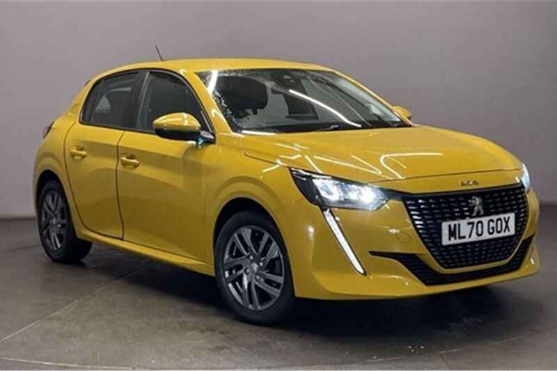 Yellow Used 2021 Peugeot 208 Active Premium Hatchback | £11,799 (Fair price) - Image 1/4
