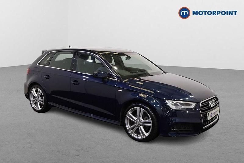 Used Audi A3 S-Line 2019 Blue Sedan