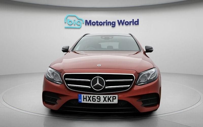 Used Mercedes E220 AMG line 194 HP (142 kW) 2020 Red Estate