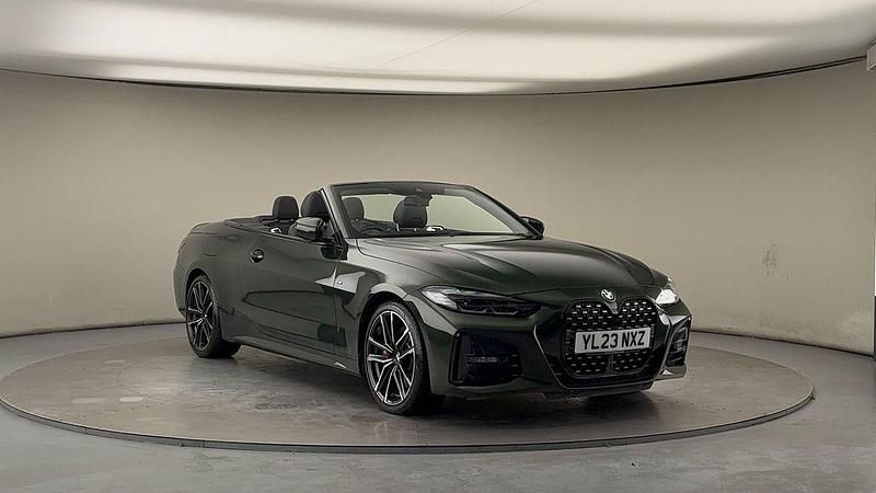 Sanremo green metallic Used 2023 BMW 420 M Sport Cabriolet | £31,050 (Fair price) - Image 1/4