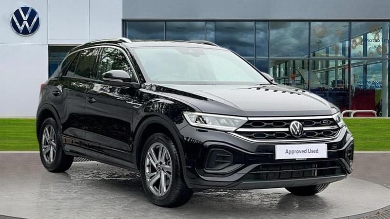 Black Used 2025 VW T-Roc R-line SUV | £29,339 (A bit pricey) - Image 1/4