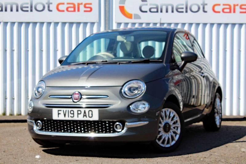 Grey Used 2019 Fiat 500 Lounge Hatchback | £7,990 (Fair price) - Image 1/3