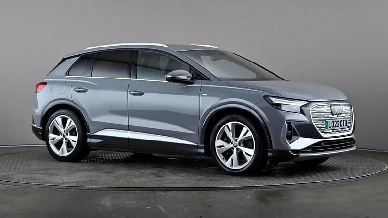 Grey Used 2023 Audi Q4 e-tron S-Line SUV | £28,998 (Super price) - Image 1/3